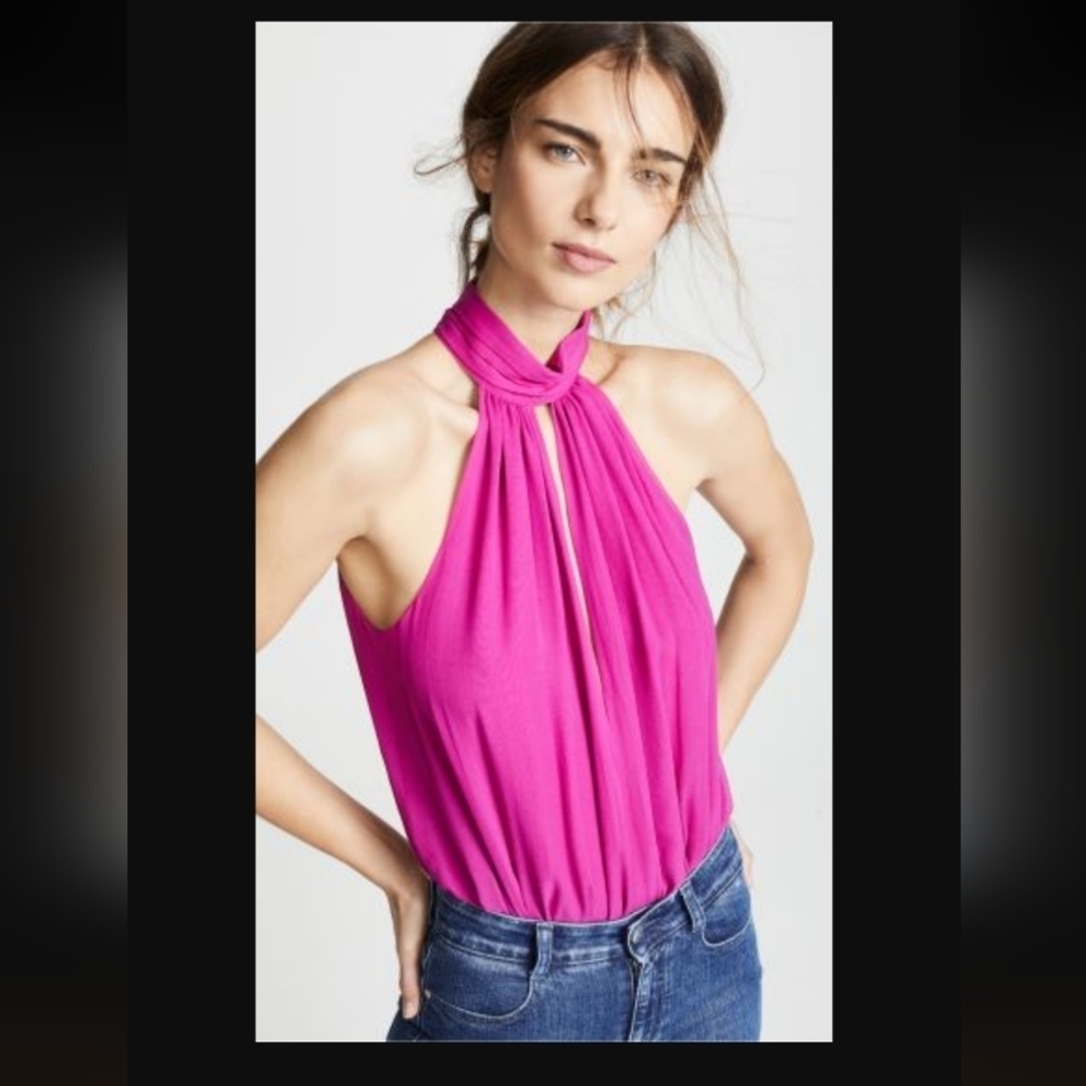 NWT Fleur du Mal Magenta Pink Bodysuit